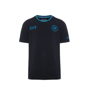 t-shirt ssc napoli bambino blu ea7 2023/2024